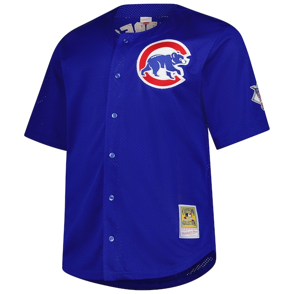 Men's Chicago Cubs Ryne Sandberg Profile Royal Big & Tall Cooperstown Collection Baseball Jersey