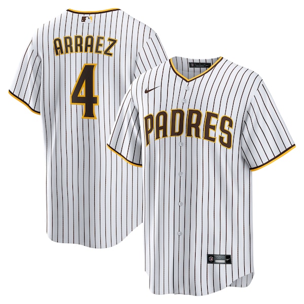 Men's San Diego Padres Luis Arraez Nike White Home Replica Jersey