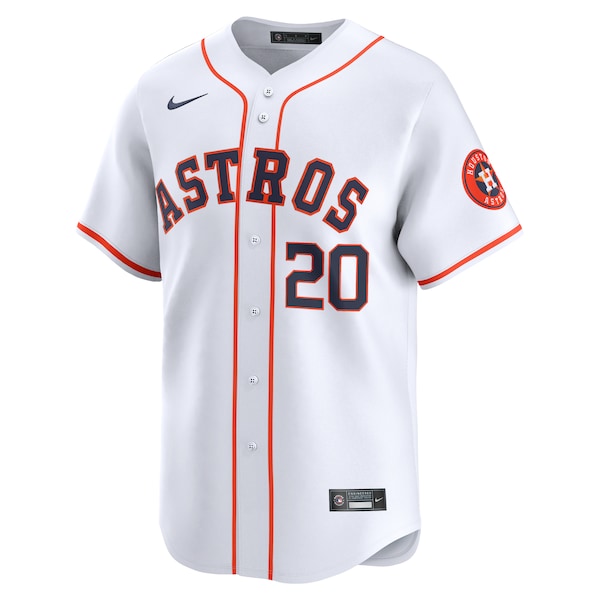 Men's Houston Astros Chas McCormick Nike White Home Limited Player Jersey