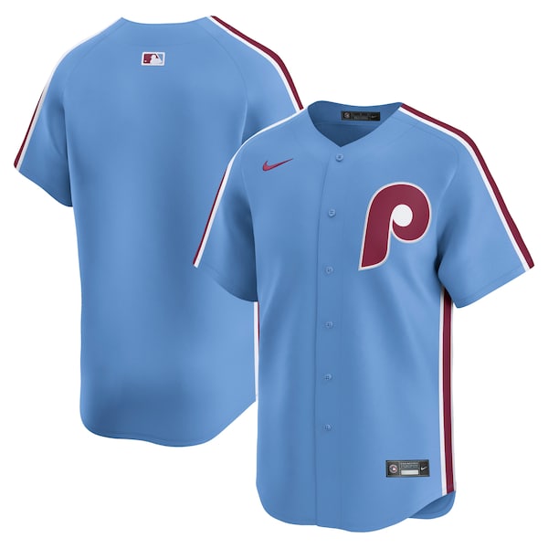 Men's Philadelphia Phillies Nike Light Blue Alternate Limited Jersey