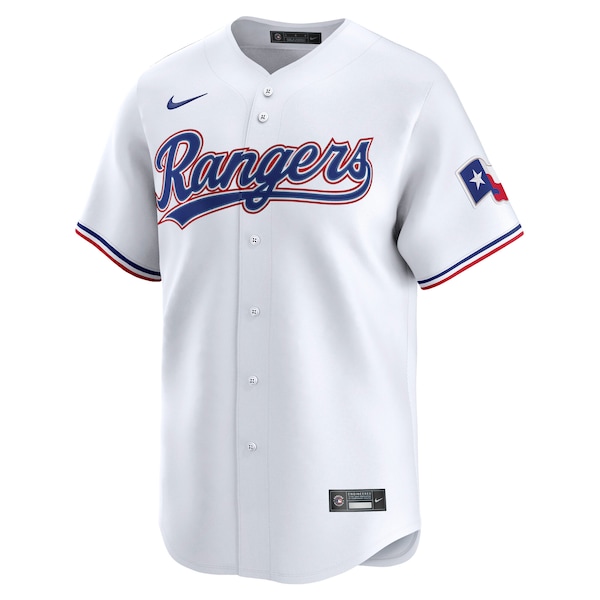 Men's Texas Rangers Wyatt Langford Nike White Home Limited Player Jersey
