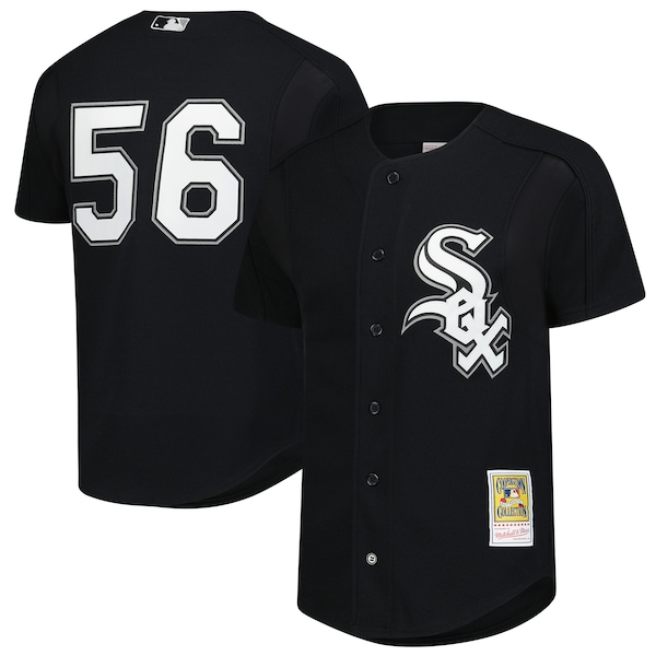 Men's Chicago White Sox Mark Buehrle Mitchell & Ness Black Authentic Batting Practice Jersey