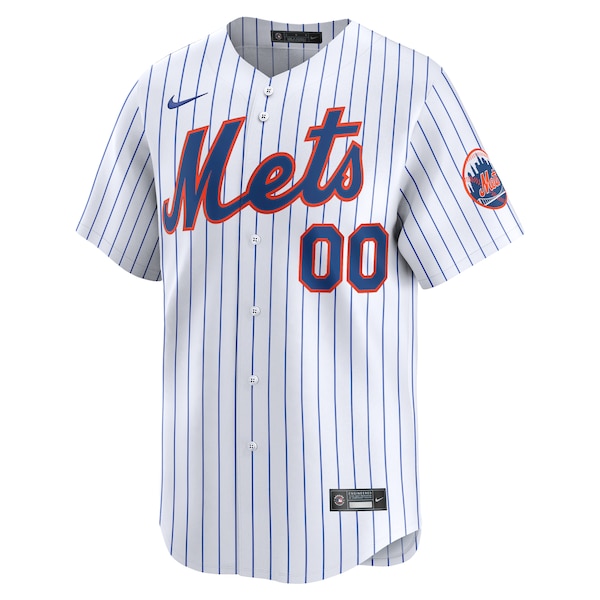 Men's New York Mets Nike White Home Limited Custom Jersey