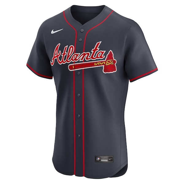 Men's Atlanta Braves Nike Navy Alternate Elite Jersey