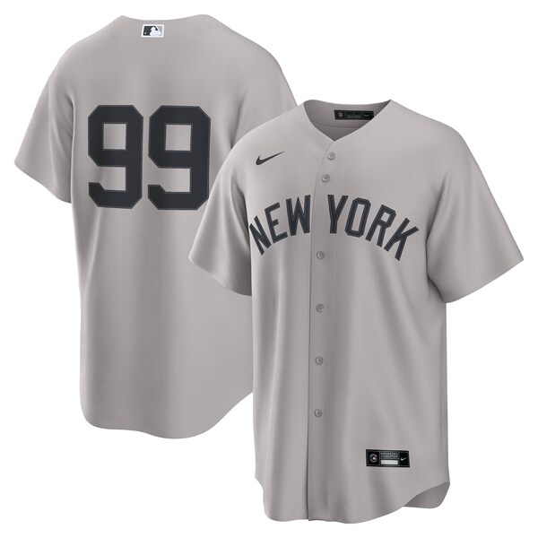 Men's New York Yankees Aaron Judge Nike Gray Road Replica Jersey