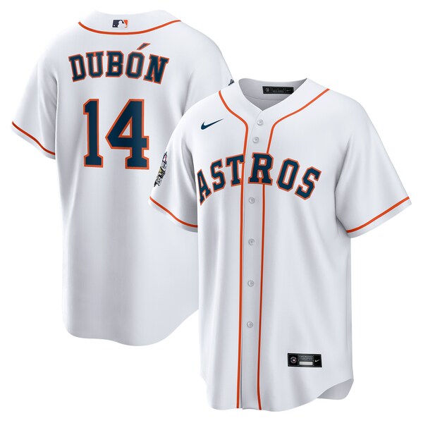 Men's Houston Astros Mauricio Dubón Nike White Home Replica Player Jersey
