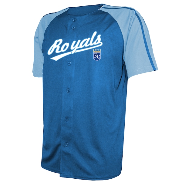 Men's Kansas City Royals Stitches Royal Team Raglan Jersey