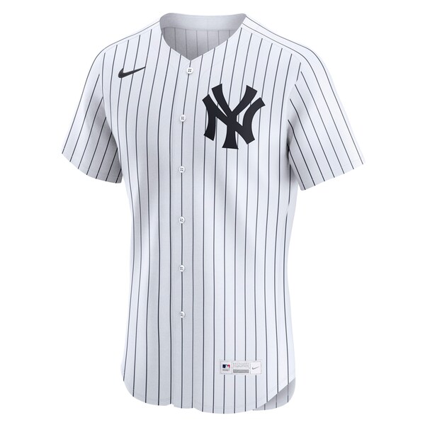 Men's New York Yankees Derek Jeter Nike White Home Elite Player Jersey