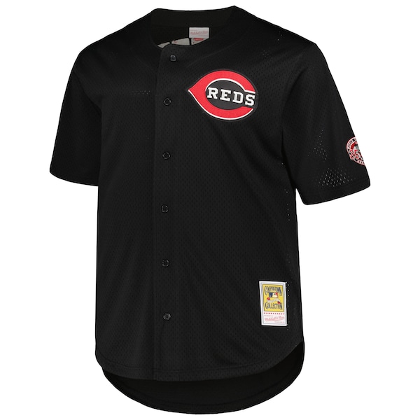 Men's Cincinnati Reds Ken Griffey Jr. Mitchell & Ness Black Big & Tall Cooperstown Collection Batting Practice Replica Jersey