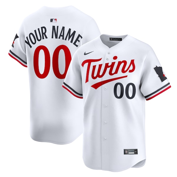 Men's Minnesota Twins Nike White Home Limited Custom Jersey