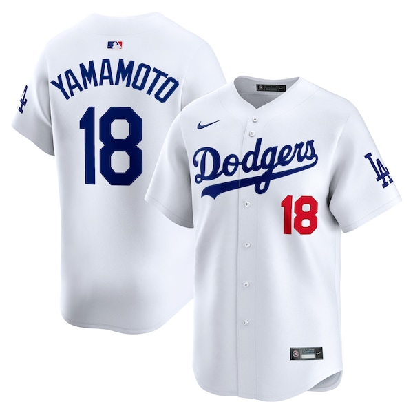 Men's Los Angeles Dodgers Yoshinobu Yamamoto Nike White Home Limited Player Jersey