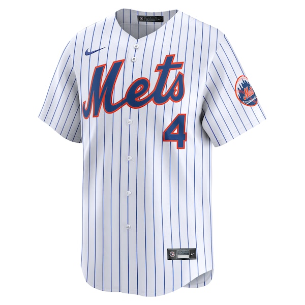 Men's New York Mets Francisco Alvarez Nike White Home Limited Player Jersey