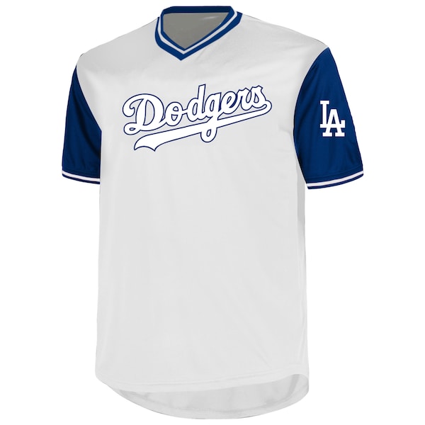 Men's Los Angeles Dodgers Shohei Ohtani Profile White Big & Tall Name & Number Birdeye V-Neck T-Shirt