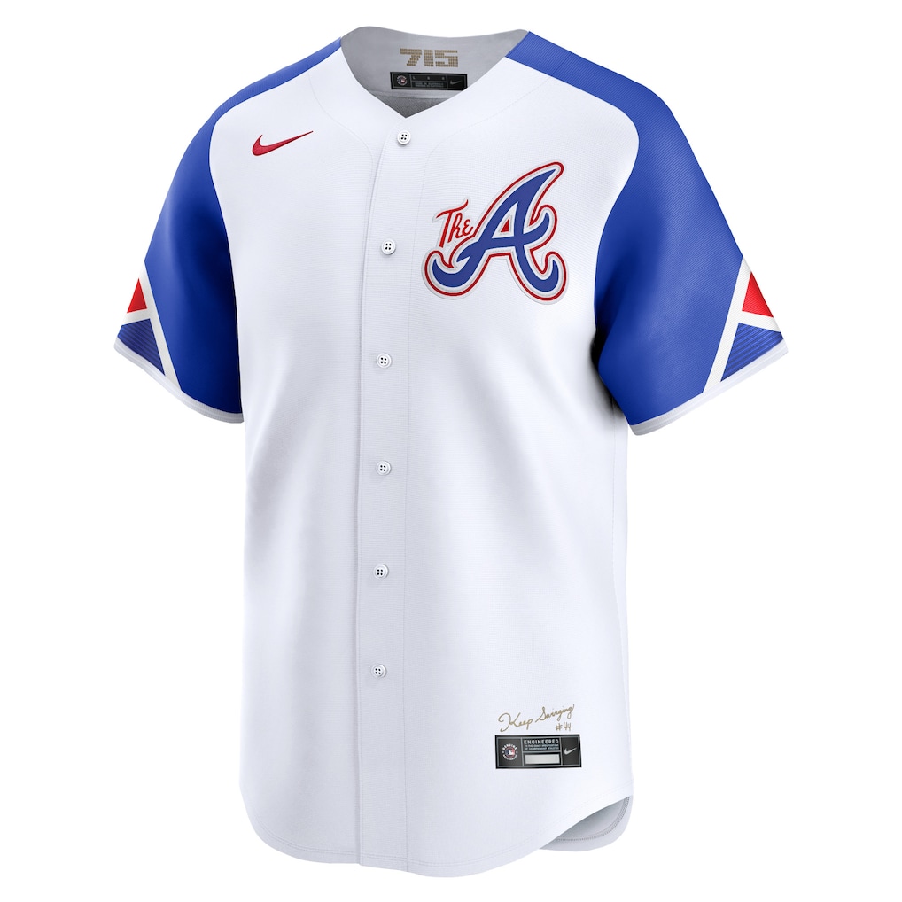 Men's Atlanta Braves Nike White City Connect Limited Jersey