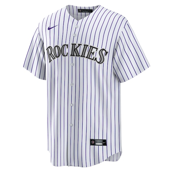 Men's Colorado Rockies Nike White #1 Dad Home Replica Jersey