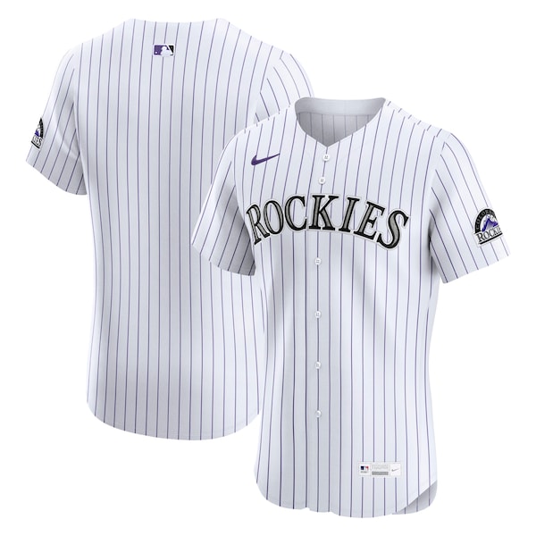 Men's Colorado Rockies Nike White Home Elite Jersey