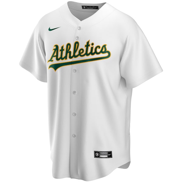 Men's Athletics Nike White Home Replica Custom Jersey