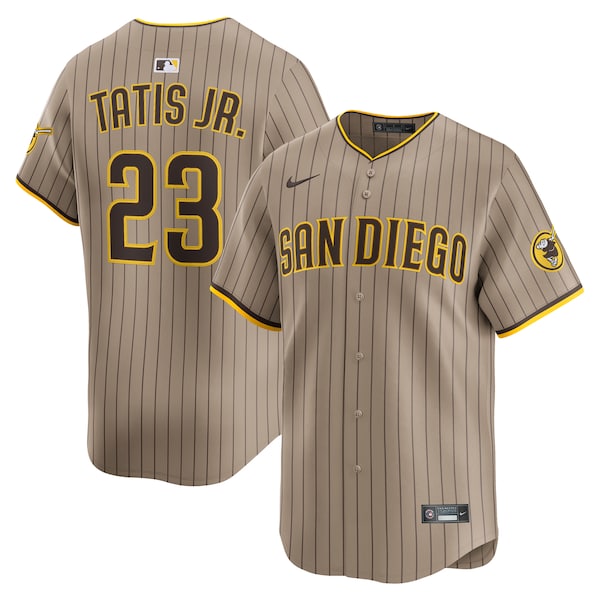 Men's San Diego Padres Fernando Tatis Jr. Nike Khaki Alternate Limited Player Jersey