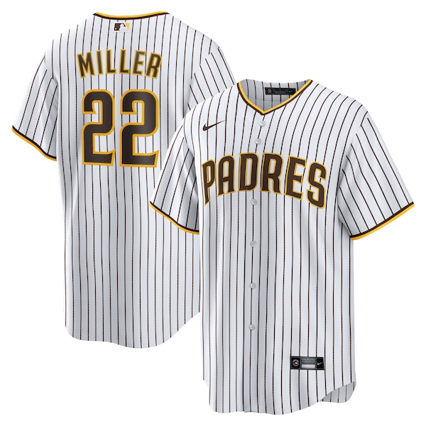 Men's San Diego Padres Mason Miller Nike White Home Replica Jersey