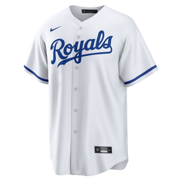 Men's Kansas City Royals Nike White #1 Dad Home Replica Jersey