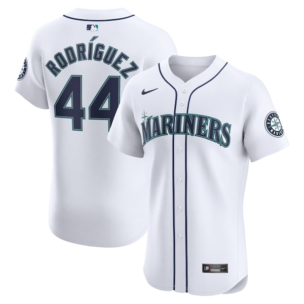 Men's Seattle Mariners Julio Rodríguez Nike White Home Elite Player Jersey