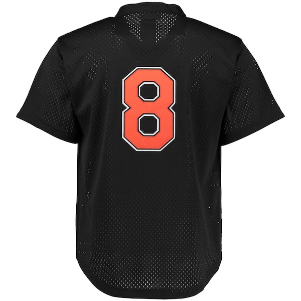 Men's Baltimore Orioles Cal Ripken Jr. Mitchell & Ness Black Cooperstown Mesh Batting Practice Jersey