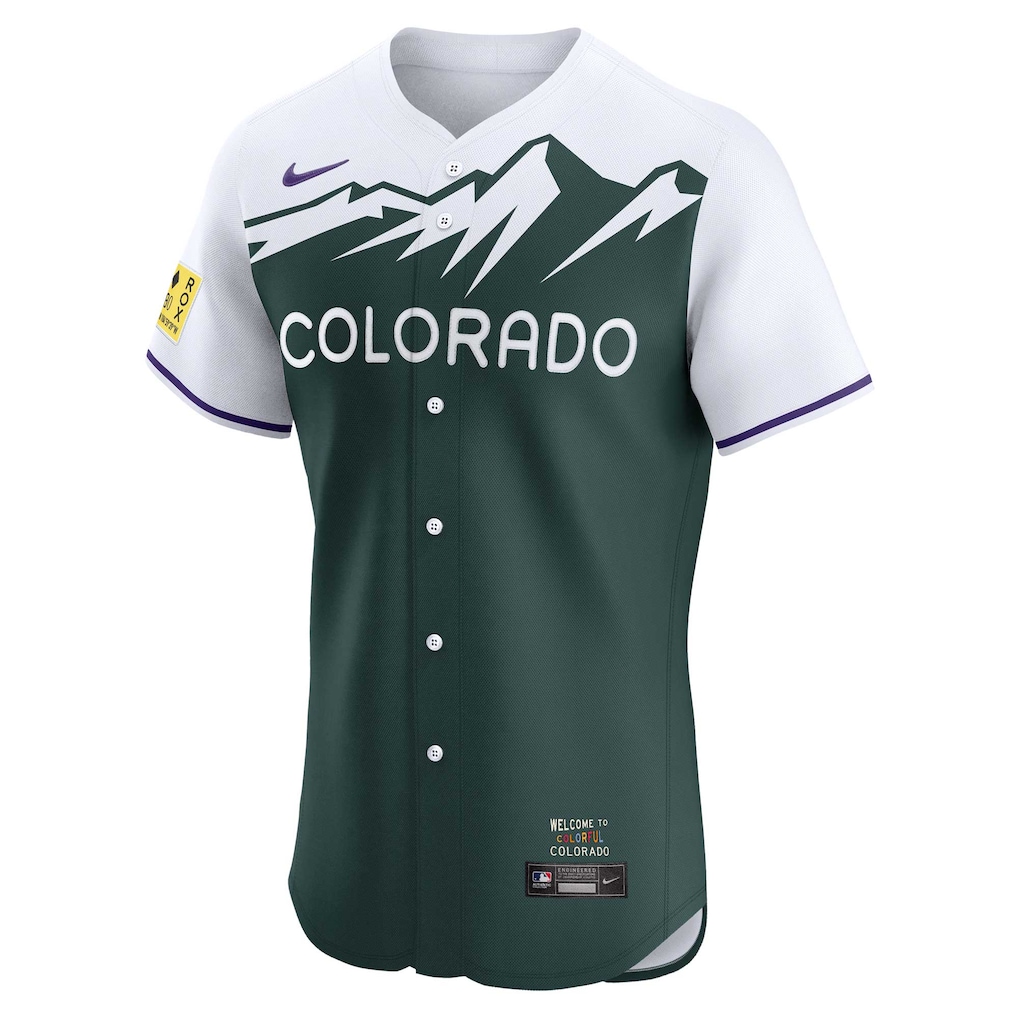 Men's Colorado Rockies Nike Green City Connect Elite Jersey