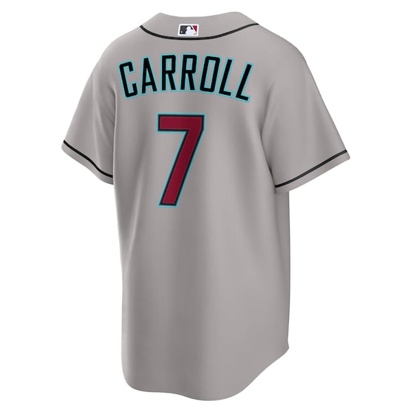 Men's Arizona Diamondbacks Corbin Carroll Nike Gray Road Replica Jersey