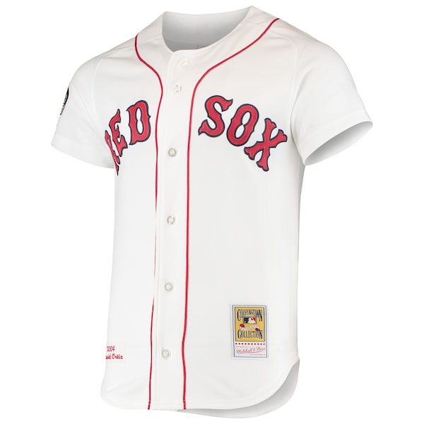 Men's Boston Red Sox David Ortiz Mitchell & Ness White 2004 Cooperstown Collection Home Authentic Jersey