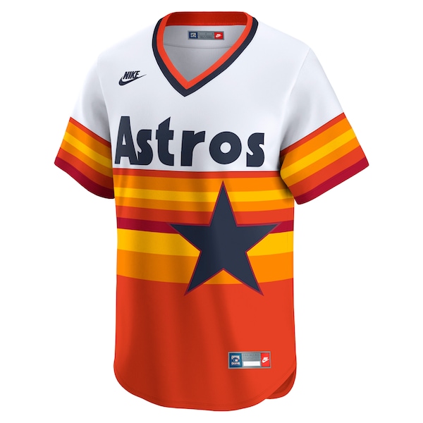 Men's Houston Astros Nike White Throwback Cooperstown Collection Limited Jersey