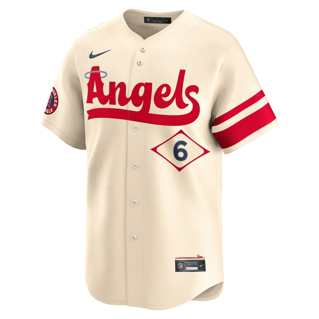 Men's Los Angeles Angels Anthony Rendon Nike Cream City Connect Limited Player Jersey
