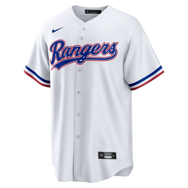 Men's Texas Rangers Wyatt Langford Nike White Home Replica Jersey