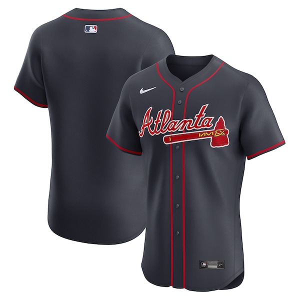 Men's Atlanta Braves Nike Navy Alternate Elite Jersey