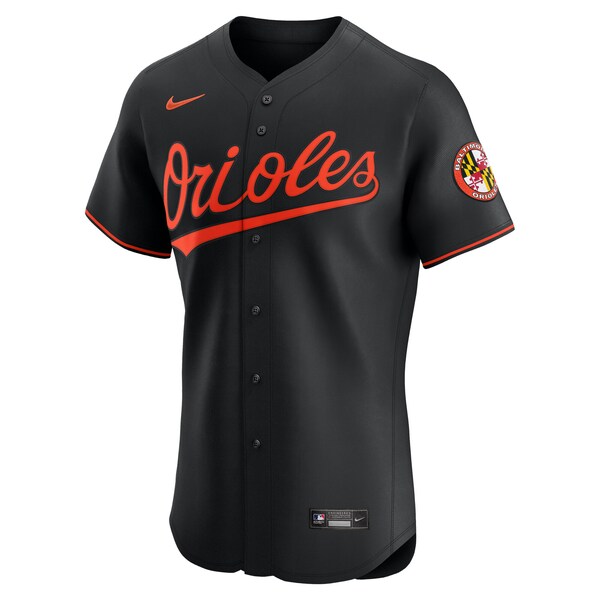 Men's Baltimore Orioles Nike Black Alternate Elite Jersey