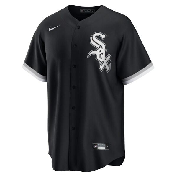 Men's Chicago White Sox Yoan Moncada Nike Black Alternate Replica Player Name Jersey