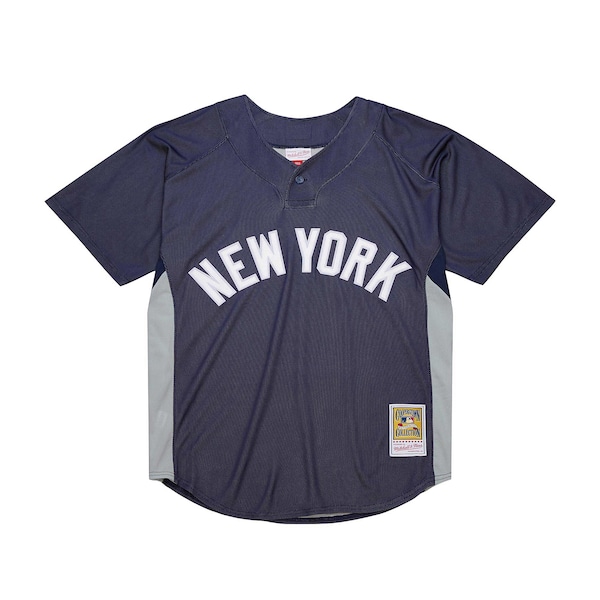 Men's New York Yankees Derek Jeter Mitchell & Ness Navy Cooperstown Collection Batting Practice Jersey