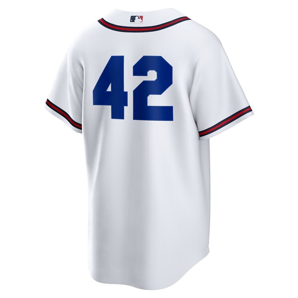 Men's Atlanta Braves Nike White Home 2025 Jackie Robinson Day Replica Jersey