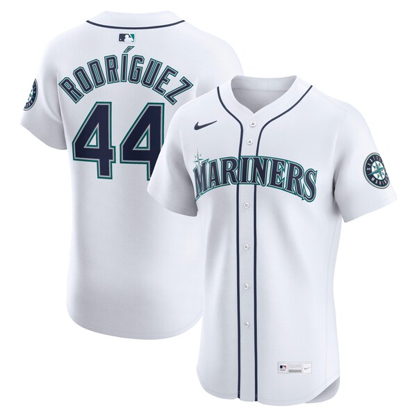 Men's Seattle Mariners Julio Rodríguez Nike White Home Elite Jersey