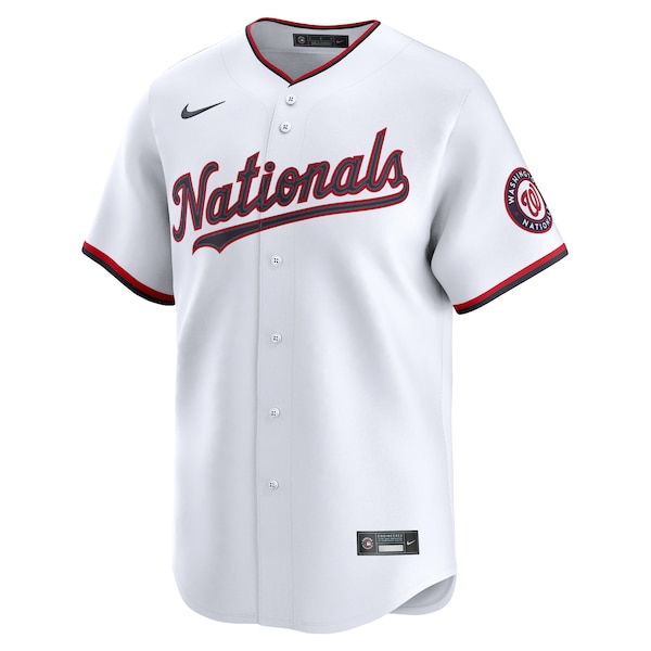 Men's Washington Nationals Nike White Home 2025 Jackie Robinson Day Limited Jersey