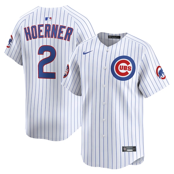 Men's Chicago Cubs Nico Hoerner Nike White 2025 MLB World Tour: Tokyo Series Home Limited Player Jersey