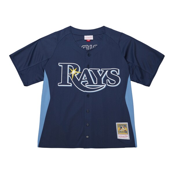 Men's Tampa Bay Rays David Price Mitchell & Ness Blue Authentic Batting Practice Jersey