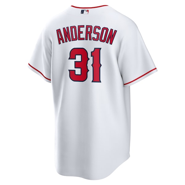 Men's Los Angeles Angels Tyler Anderson Nike White Home Replica Jersey