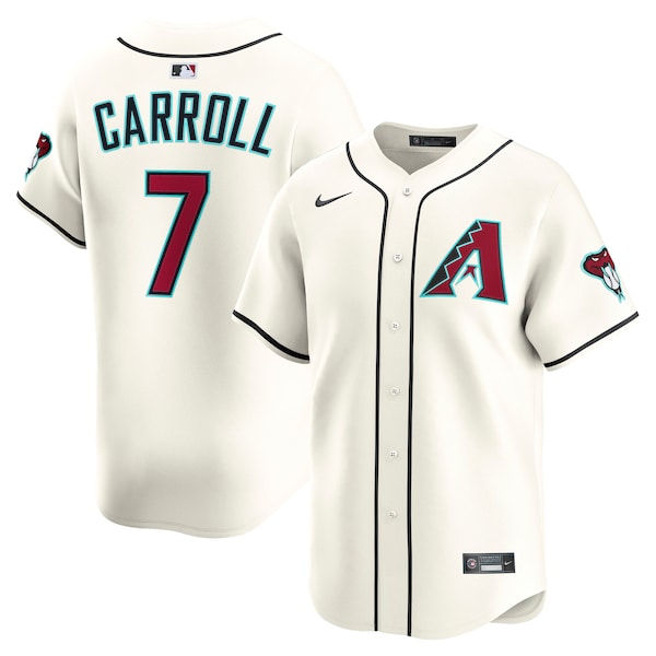 Men's Arizona Diamondbacks Corbin Carroll Nike Cream Home Limited Player Jersey