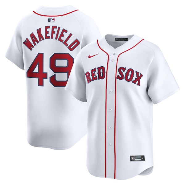 Men's Boston Red Sox Tim Wakefield Nike White Home Limited Player Jersey