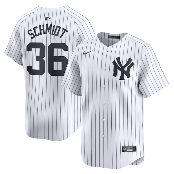 Men's New York Yankees Clarke Schmidt Nike White Home Limited Player Jersey