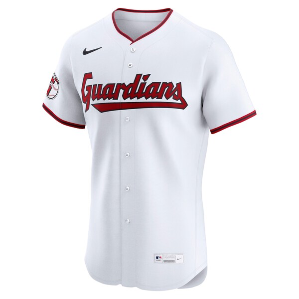 Men's Cleveland Guardians Nike White Home Elite Jersey