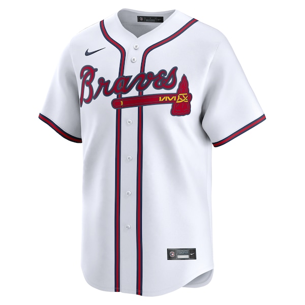 Men's Atlanta Braves Chipper Jones Nike White Home Retired Limited Player Jersey