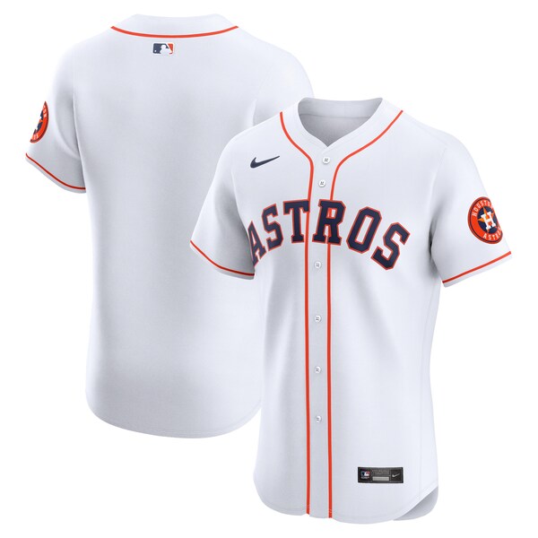 Men's Houston Astros Nike White Home Vapor Premier Elite Patch Jersey
