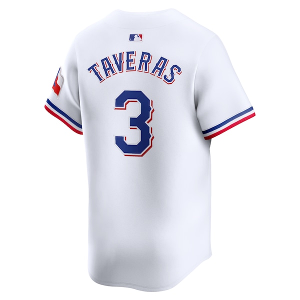 Men's Texas Rangers Leody Taveras Nike White Home Limited Player Jersey