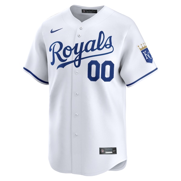 Men's Kansas City Royals Nike White Home Limited Custom Jersey